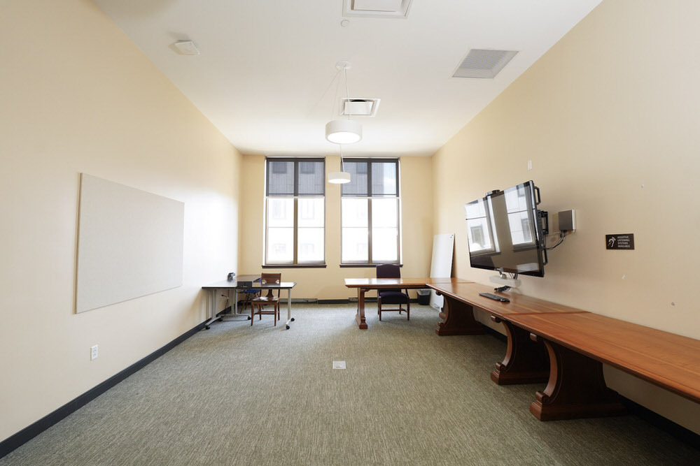 Artist in Residence studio at Pratt - bright window view