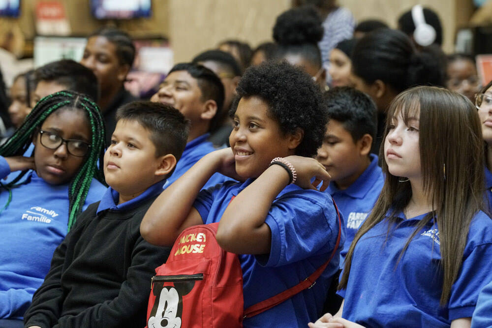 teens in the audience at the 2023 One Book Baltimore event