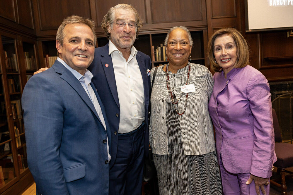 Pratt Society group photo including Nancy Pelosi and Mychelle Farmer