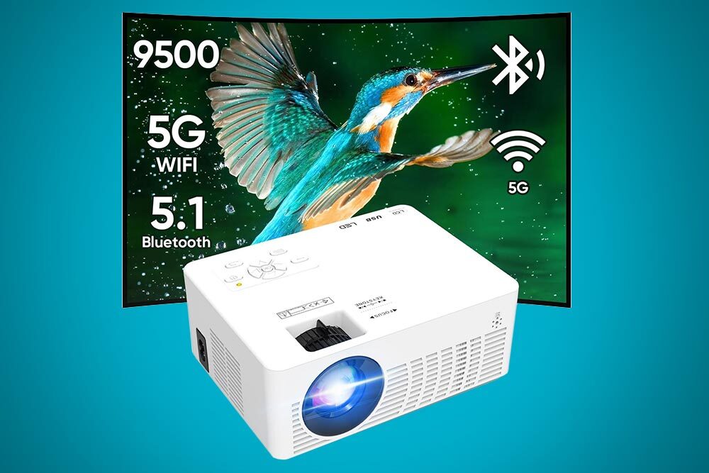 Summer Break prizes 2024 - portable mini projector with Wi-Fi and Bluetooth